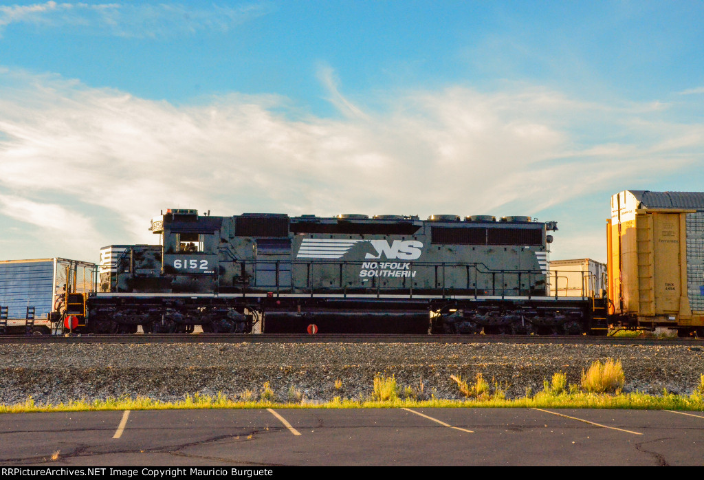 NS SD40-2 Locomotive in the yard